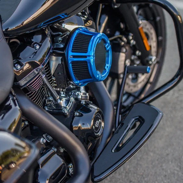 Arlen Ness Knurled Shifter Peg for Harley - Blue - Image 2