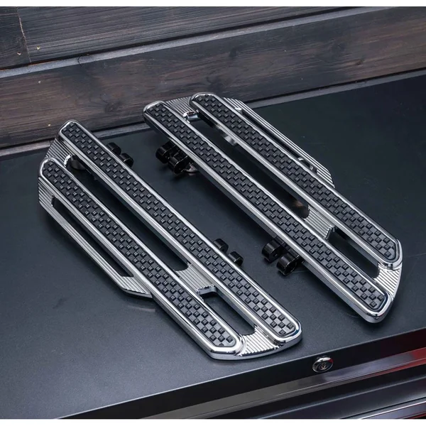Arlen Ness Method Floorboards for 2018-2024 Harley M8 Softail - Chrome - Image 2