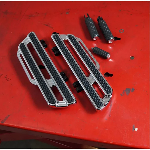 Arlen Ness Method Floorboards for 2018-2024 Harley M8 Softail - Chrome - Image 3