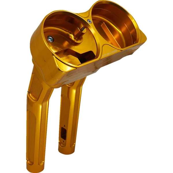 Arlen Ness Method Kickback Risers w/ Gauge Housing for 2015-2023 Road Glide - Gold
