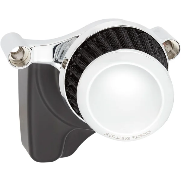 Arlen Ness Mini 22° Air Cleaner for 2008-2017 Harley Twin Cam Electronic Throttle - Chrome