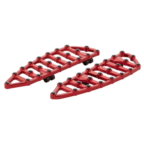 Arlen Ness MX Billet Floorboards for 1980-2024 Harley Touring - Red - Image 2