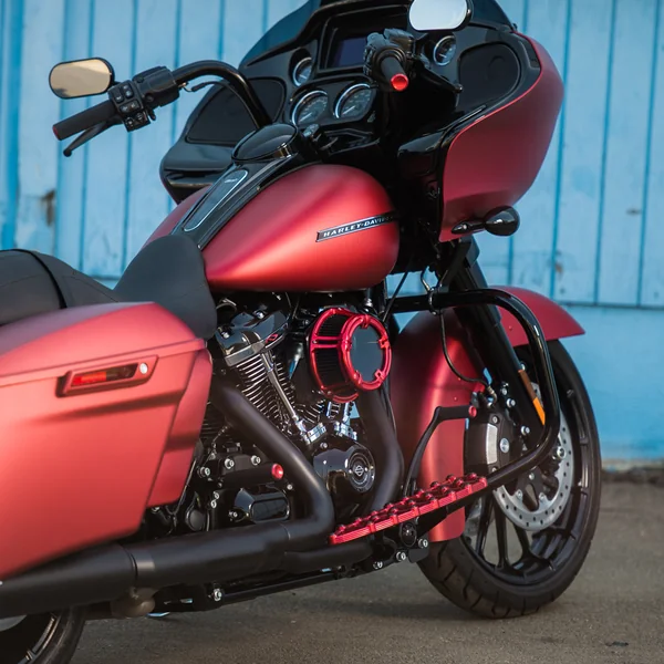 Arlen Ness MX Billet Floorboards for 1980-2024 Harley Touring - Red - Image 4