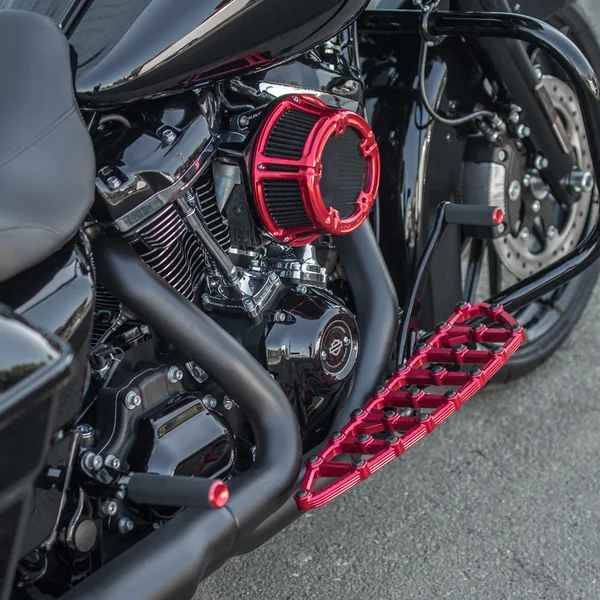 Arlen Ness MX Billet Floorboards for 1980-2024 Harley Touring - Red - Image 5