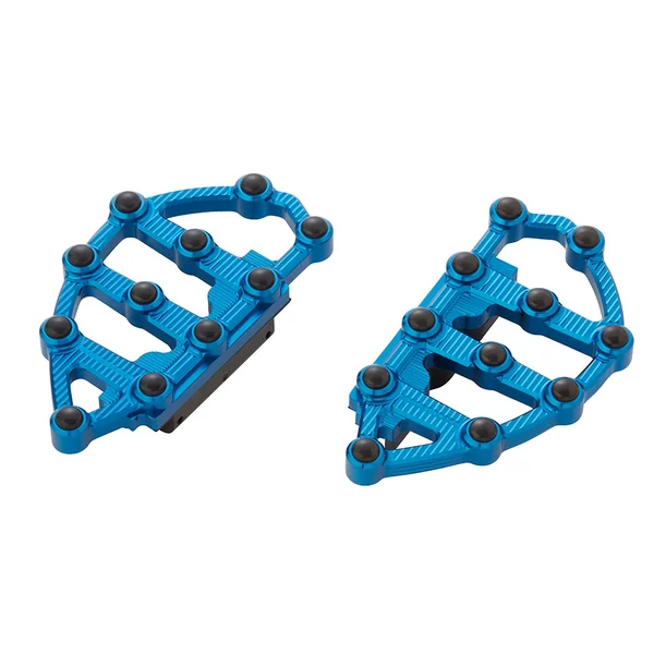 Arlen Ness MX Passenger Floorboards for 1986-2023 Harley Touring - Blue