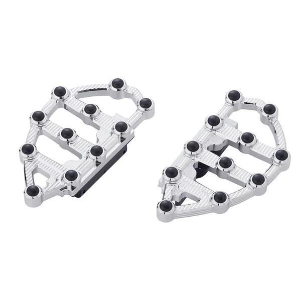 Arlen Ness MX Passenger Floorboards for 1986-2023 Harley Touring - Chrome