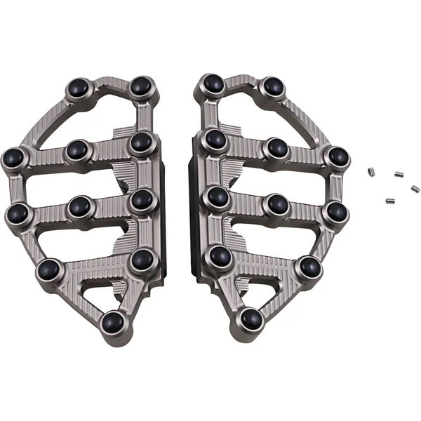 Arlen Ness MX Passenger Floorboards for 1986-2024 Harley Touring - Titanium