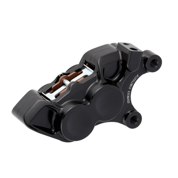 Arlen Ness® Ness Tech Four-Piston Caliper '08-'20 Harley-Davidson FLHT|FLHR|FLHX|FLTRX/U/K; '18-'20 Softail; '06-'17 FLST; '06-'17 FXD; '14-'20 XL - Front Right - 11.8" - Black