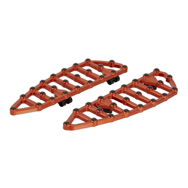 Arlen Ness® Ness-MX Driver Floorboard in Orange 80-20 Harley FLT / FLHT / FLHR / FLHX / FLTR / FLTRX / FLTRU / FLTRK, 09-13 H-D FL Trike, 86-17 FLST, 12-16 FLD 06872