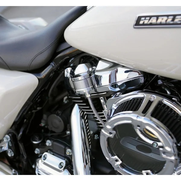 Arlen Ness Oil Pressure Gauge Kit for Harley Twin Cam - Chrome - Image 2