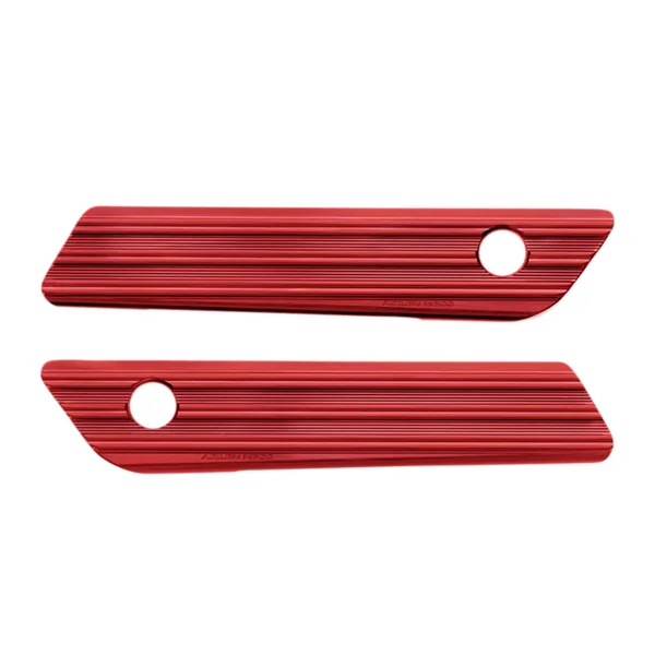 Arlen Ness® Saddlebag Latch Covers in Red for 14-20 Harley FLHT / FLHR / FLHX / FLTRX / FLTRU / FLTRK 03616