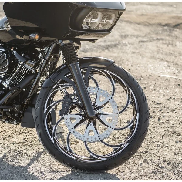 Arlen Ness Six-Piston Differential Bore Front Caliper for Harley - Black - Image 5