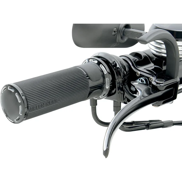 Arlen Ness Slot Track Fusion Grips for Harley Dual Cable - Black - Image 2