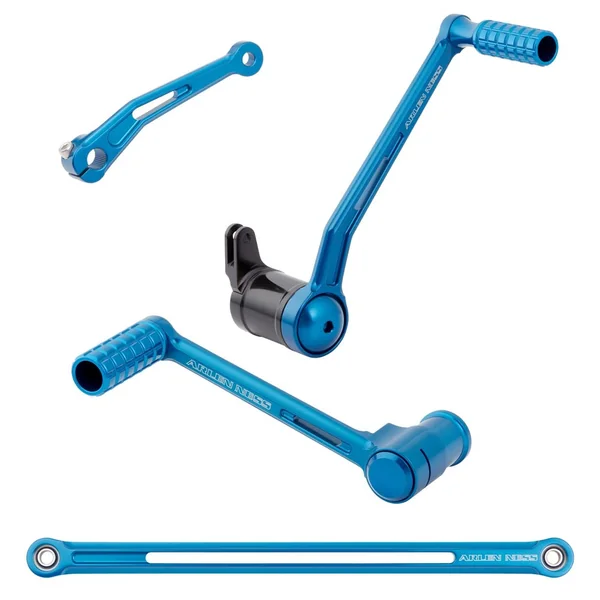 Arlen Ness Speedliner Foot Control Kit for 2008-2024 Harley Touring - Blue
