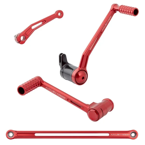 Arlen Ness Speedliner Foot Control Kit for 2008-2024 Harley Touring - Red - Image 2