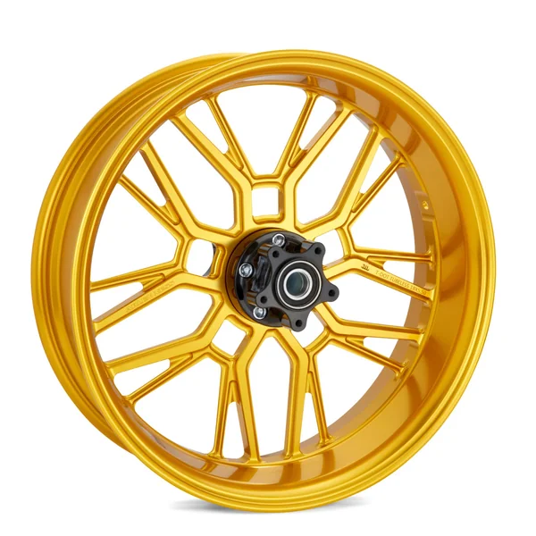 Arlen Ness Split Spoke Forged Wheel for Harley - Gold - Image 2