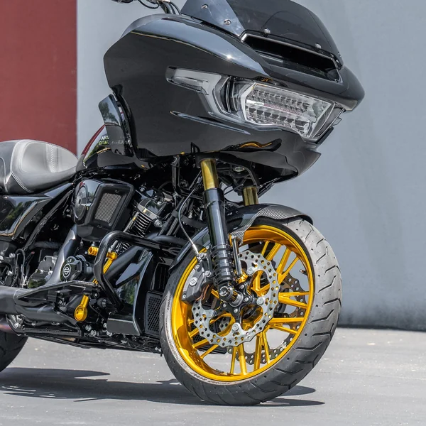 Arlen Ness Split Spoke Forged Wheel for Harley - Gold - Image 4