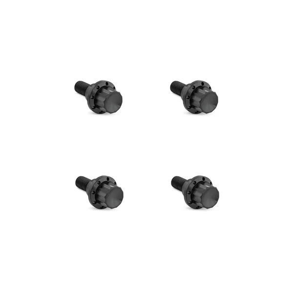 Arlen Ness Titanium 12-Point Windshield Bolts for 2015-2025 Harley Road Glide - Black