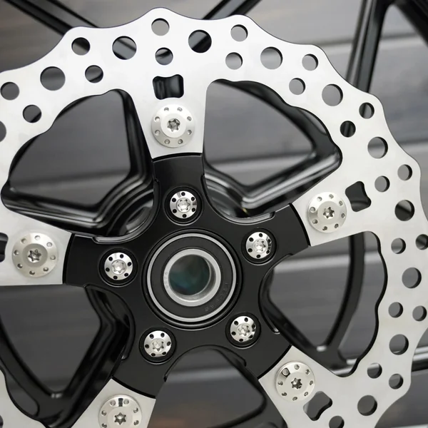 Arlen Ness Titanium Floating Front Brake Rotor Bolts for 2014-2023 Harley Touring - Polished - Image 9