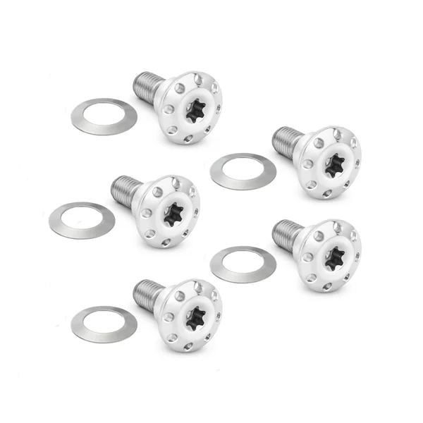 Arlen Ness Titanium Floating Rotor Hardware for Dyna & V-Rod - Polished