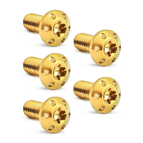 Arlen Ness Titanium Rotor Bolt Kit for Harley - Gold - Image 2
