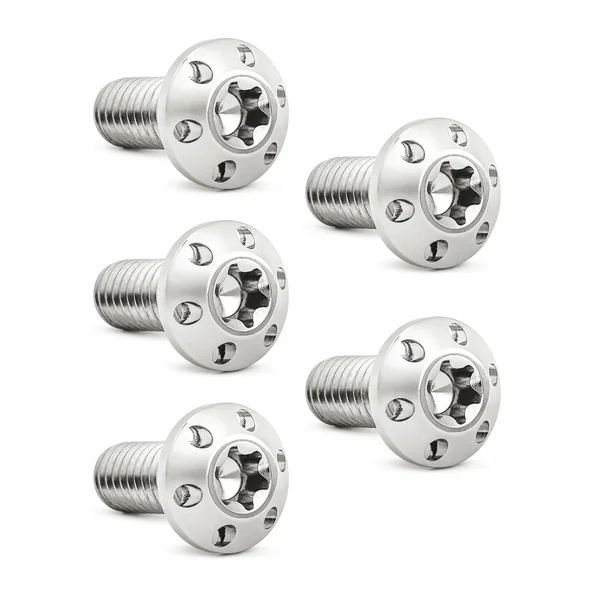 Arlen Ness Titanium Rotor Bolt Kit for Harley - Polished