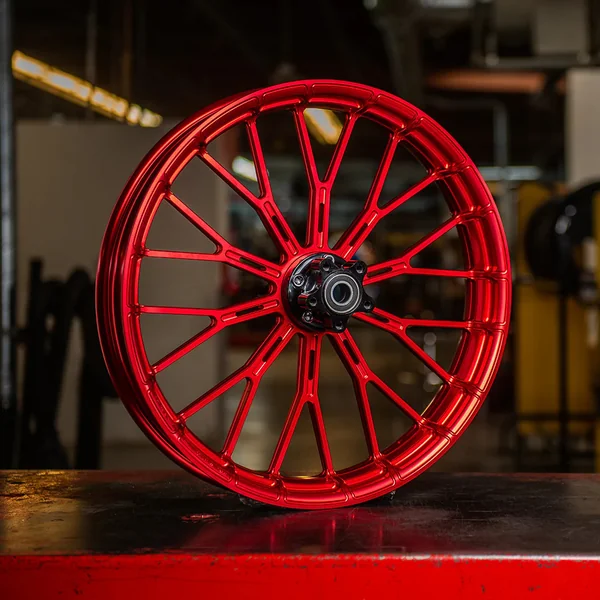 Arlen Ness Y-Spoke Forged Wheel for Harley - Red - Image 3