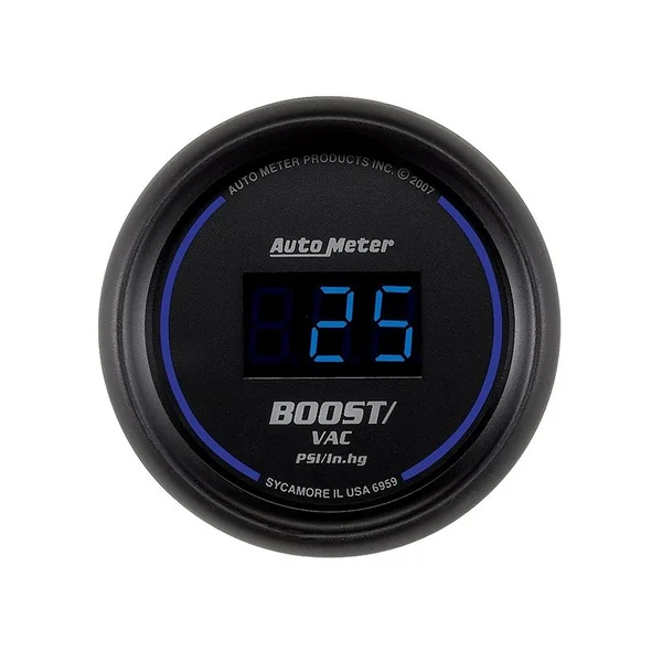 Autometer Cobalt Digital Boost Gauges, 2 1/16", 30in HG/30 psi