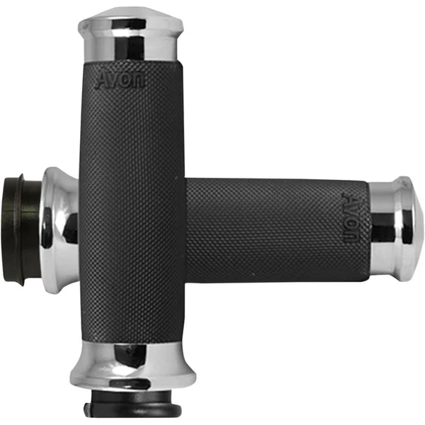 Avon Custom Contour Grips for Harley Electronic Throttle - Chrome