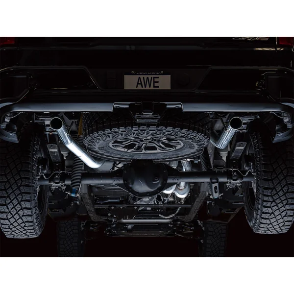 AWE 0FG 3" Cat-Back Exhaust System, Dual Bashguard (No Tips)2022-2026 Silverado ZR2 & GMC Sierra AT4X 1500 6.2L - Image 7