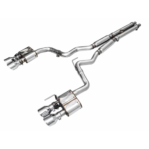 AWE SwitchPath 3" Cat-Back Exhaust System w/4" Quad Chrome Tips2024-2026 Ford Mustang GT