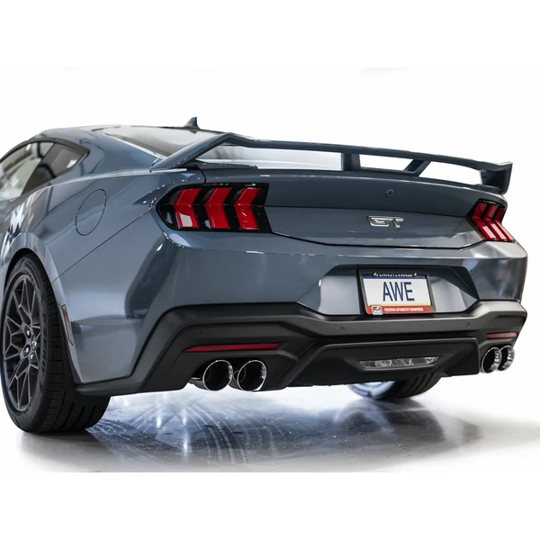 AWE SwitchPath 3" Cat-Back Exhaust System w/4" Quad Chrome Tips2024-2026 Ford Mustang GT - Image 9