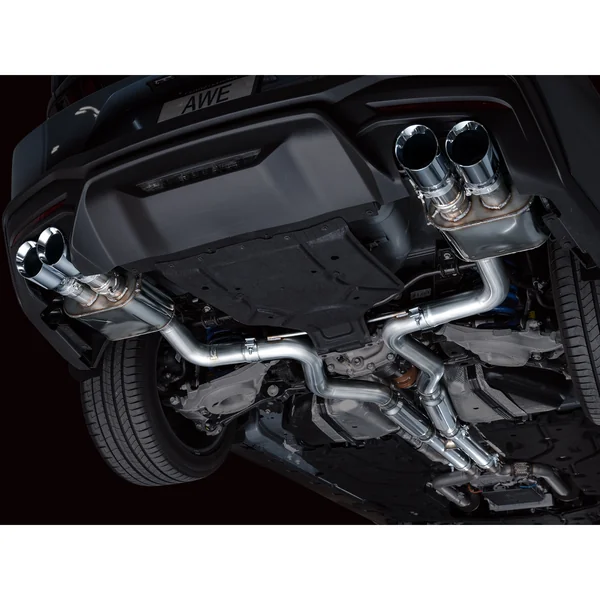 AWE SwitchPath 3" Cat-Back Exhaust System w/4" Quad Chrome Tips2024-2026 Ford Mustang GT - Image 10