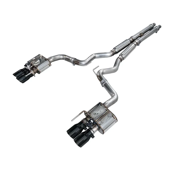 AWE SwitchPath 3" Cat-Back Exhaust System w/4" Quad Diamond Black Tips2018-2023 Ford Mustang GT