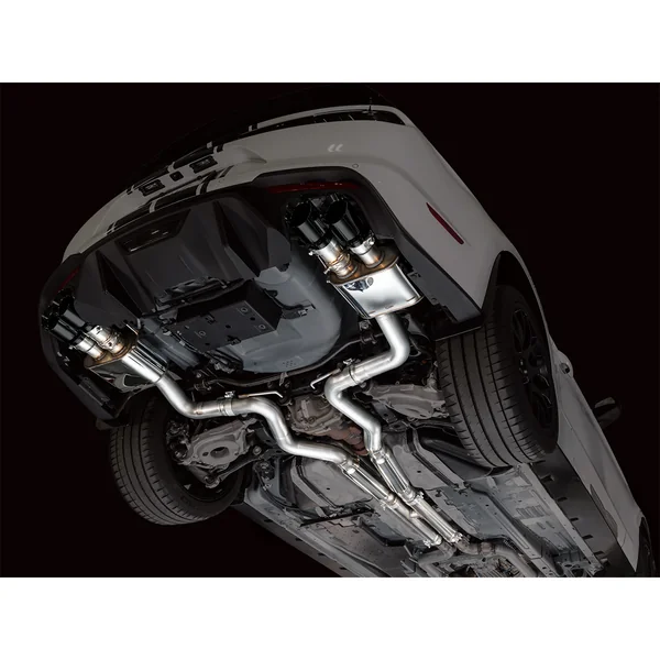 AWE SwitchPath 3" Cat-Back Exhaust System w/4" Quad Diamond Black Tips2018-2023 Ford Mustang GT - Image 7