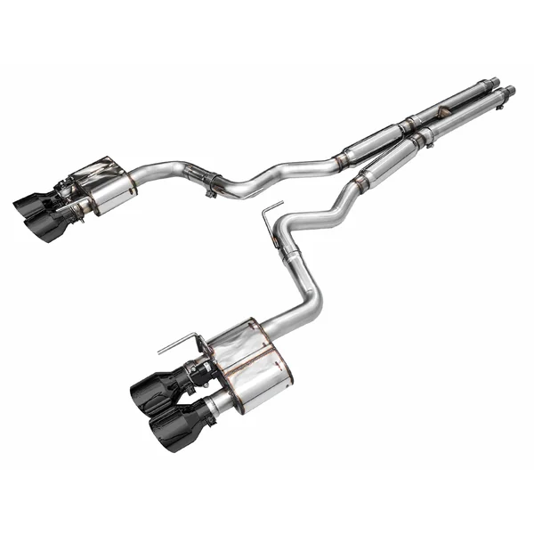 AWE SwitchPath 3" Cat-Back Exhaust System w/5" Quad Diamond Black Tips2024-2026 Ford Mustang Dark Horse