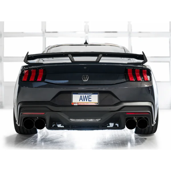AWE SwitchPath 3" Cat-Back Exhaust System w/5" Quad Diamond Black Tips2024-2026 Ford Mustang Dark Horse - Image 6