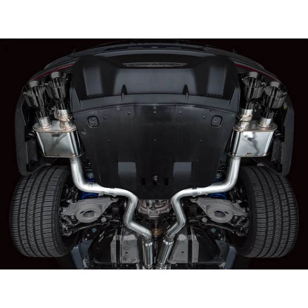 AWE SwitchPath 3" Cat-Back Exhaust System w/5" Quad Diamond Black Tips2024-2026 Ford Mustang Dark Horse - Image 10