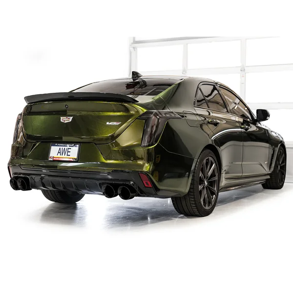 AWE SwitchPath Cat-Back Exhaust w/ 4.5" Quad Diamond Black Tips2022-2026 Cadillac CT4-V Blackwing - Image 6