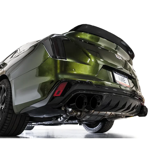 AWE SwitchPath Cat-Back Exhaust w/ 4.5" Quad Diamond Black Tips2022-2026 Cadillac CT4-V Blackwing - Image 7
