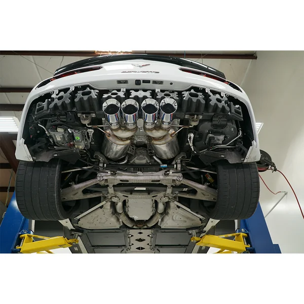 AWE Touring Edition 3" Axle-Back Exhaust System w/ 4.5" Quad Chrome Silver Tips2014-2019 C7 Corvette - Image 8