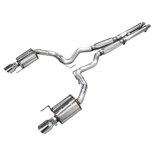 AWE Touring Edition 3" Cat-Back Exhaust System w/4.5" Dual Chrome Tips2024-2026 Ford Mustang GT