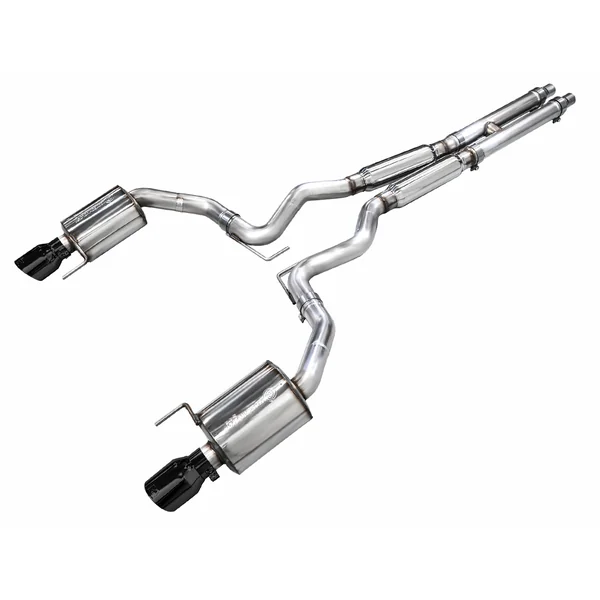 AWE Touring Edition 3" Cat-Back Exhaust System w/4.5" Dual Diamond Black Tips2024-2026 Ford Mustang GT