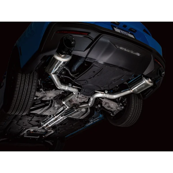 AWE Touring Edition 3" Cat-Back Exhaust System w/4.5" Dual Diamond Black Tips2024-2026 Ford Mustang GT - Image 8