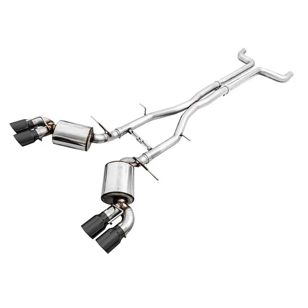 AWE Touring Edition 3" Cat-Back Exhaust System w/ 4.5" Quad Diamond Black Tips, Non-Resonated2016-2024 Camaro SS & ZL1
