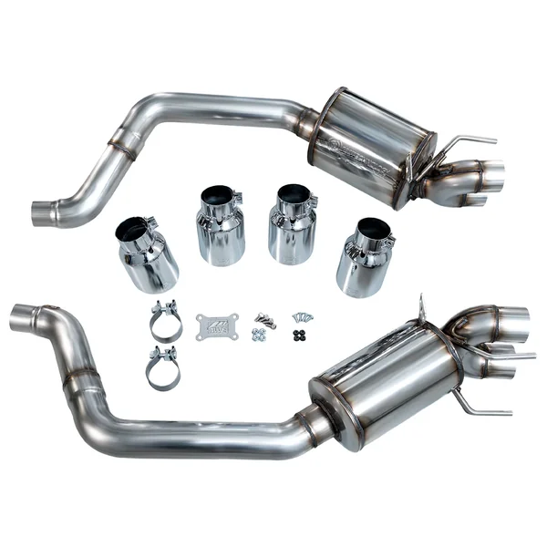 AWE Touring Edition Axle-Back Exhaust w/ 4.5" Quad Chrome Silver Tips2005-2008 C6 Corvette Base & Z51 - Image 2