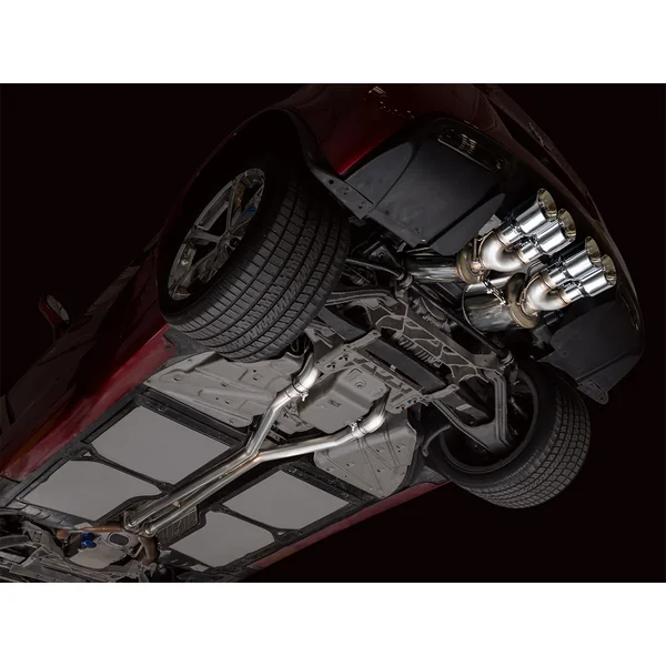 AWE Touring Edition Axle-Back Exhaust w/ 4.5" Quad Chrome Silver Tips2005-2008 C6 Corvette Base & Z51 - Image 3