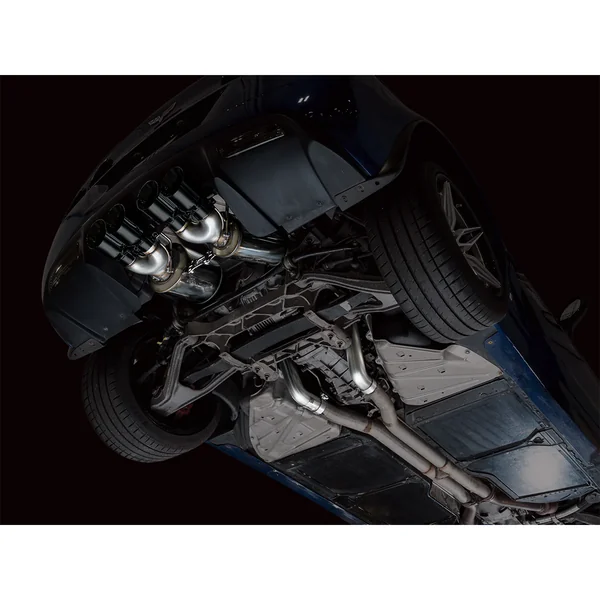 AWE Touring Edition Axle-Back Exhaust w/ 4.5" Quad Diamond Black Tips2006-2013 C6 Corvette Z06 & ZR1 - Image 4
