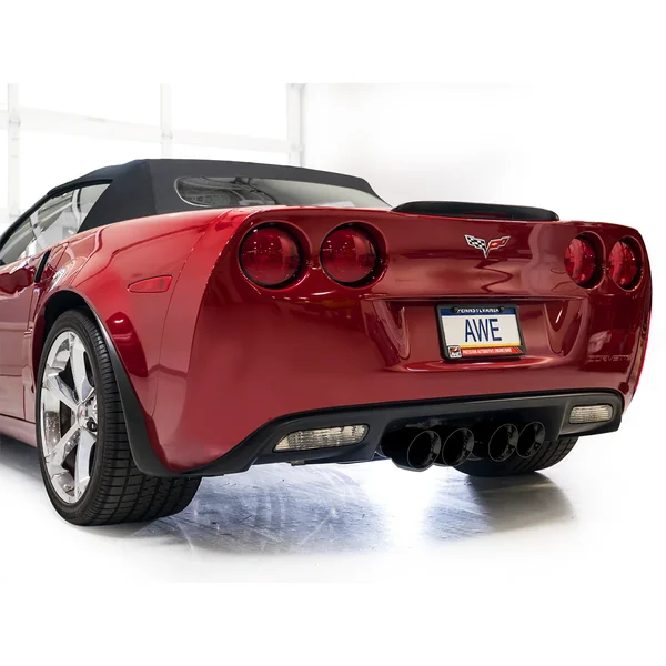AWE Touring Edition Axle-Back Exhaust w/ 4.5" Quad Diamond Black Tips2009-2013 C6 Corvette Base, Z51 & Grand Sport - Image 6
