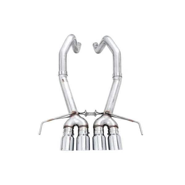AWE Track Edition 3" Axle-Back Exhaust System w/ 4.5" Quad Chrome Silver Tips2014-2019 C7 Corvette - Image 2